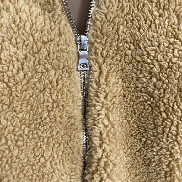 NWOT Vmong size medium Brown Teddy bear jacket - Picture 3 of 11